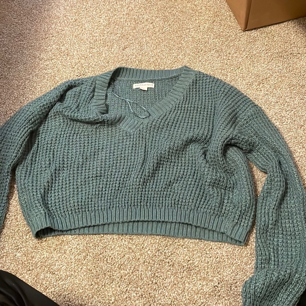 Green Aeropostale Knit Crop Top